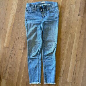 Madewell 9" Skinny Hi-Rise Crop Jeans 26